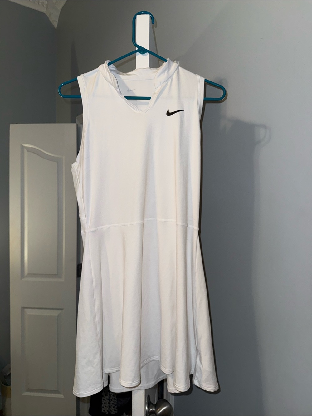 Nike White Sleeveless Athletic Mini Dress